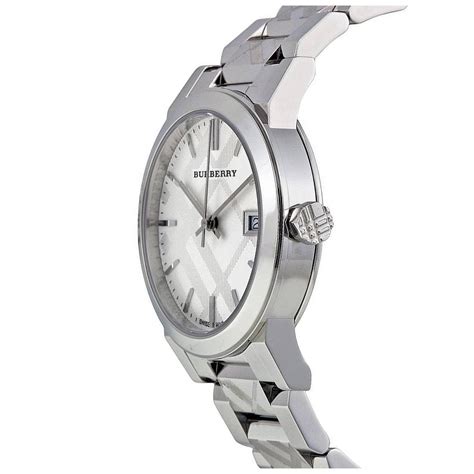 orologio burberry bu9144 zalando|Burberry Check Stamped Ladies Silver Watch BU9144.